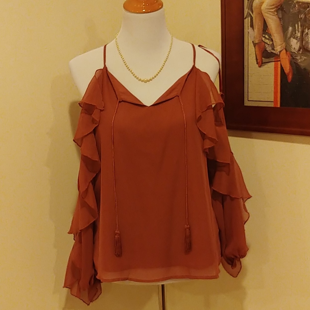 Cold shoulder blouse